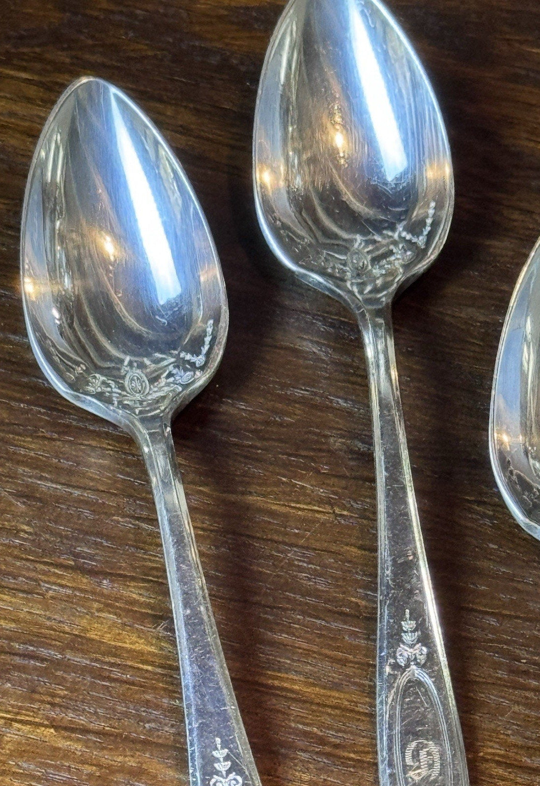 Set of 5 Community Silverplate Citrus Spoons Monogram D – 5.5”
