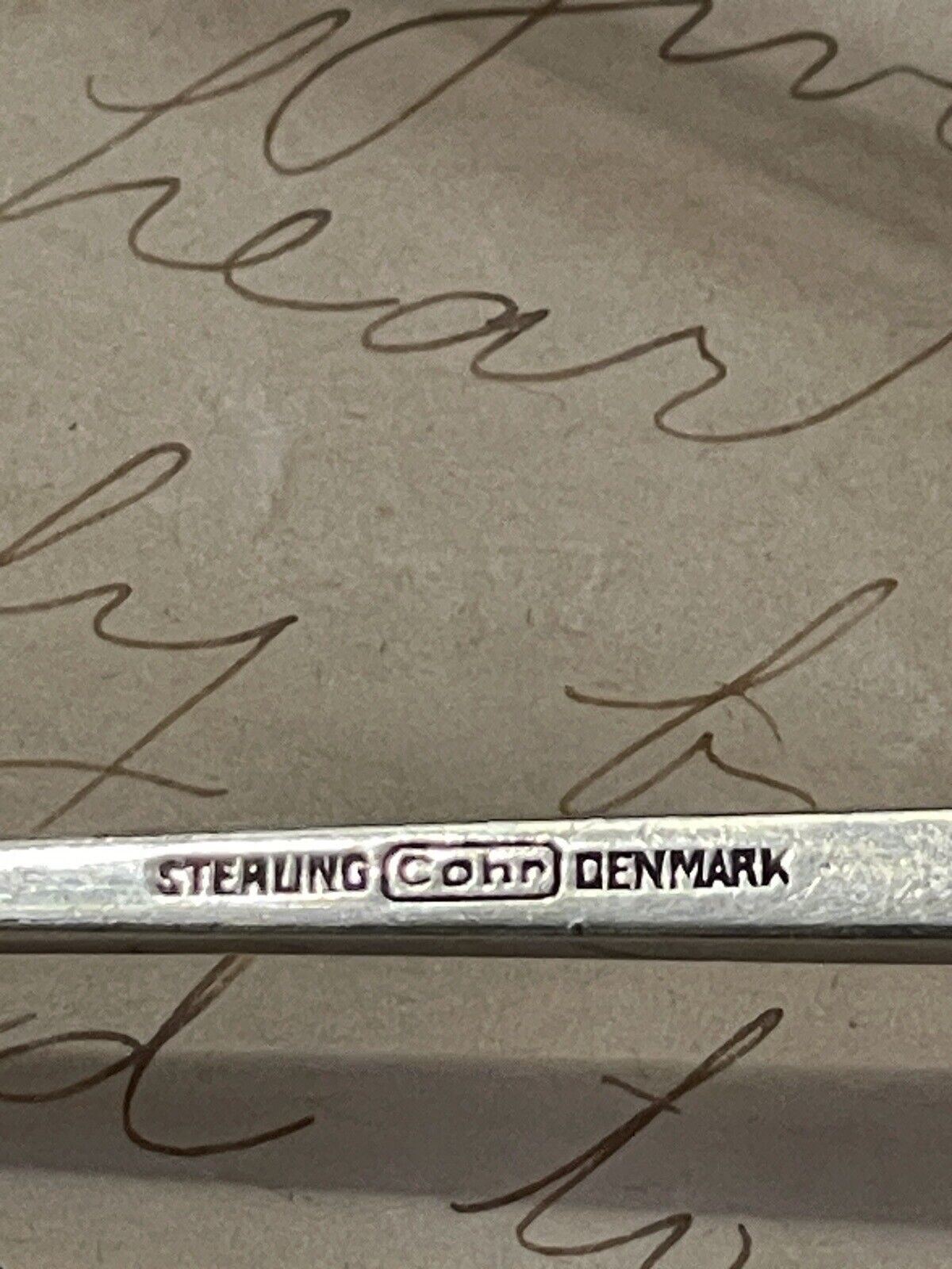 Sterling Sugar Tongs Nips Denmark NO MONOGRAM Cohr