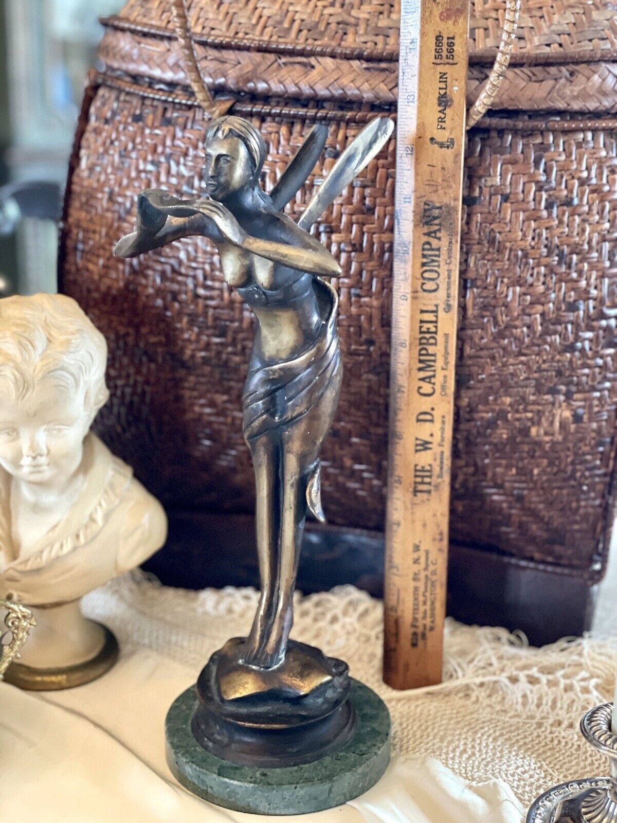 Bronze Fairy Figurine After Paul Armand Bayard De La Vingtrie "Enchanted Spirit"