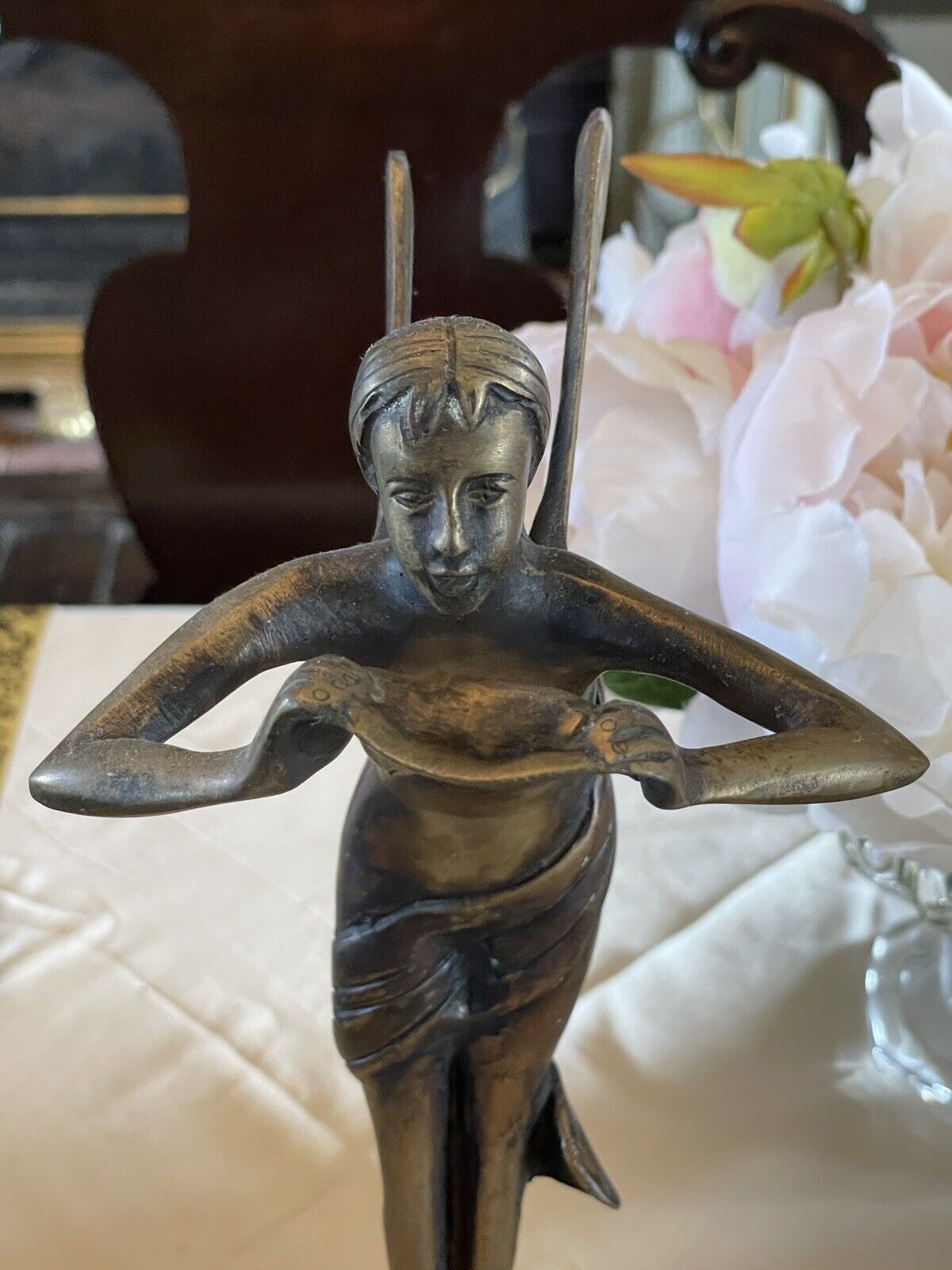 Bronze Fairy Figurine After Paul Armand Bayard De La Vingtrie "Enchanted Spirit"