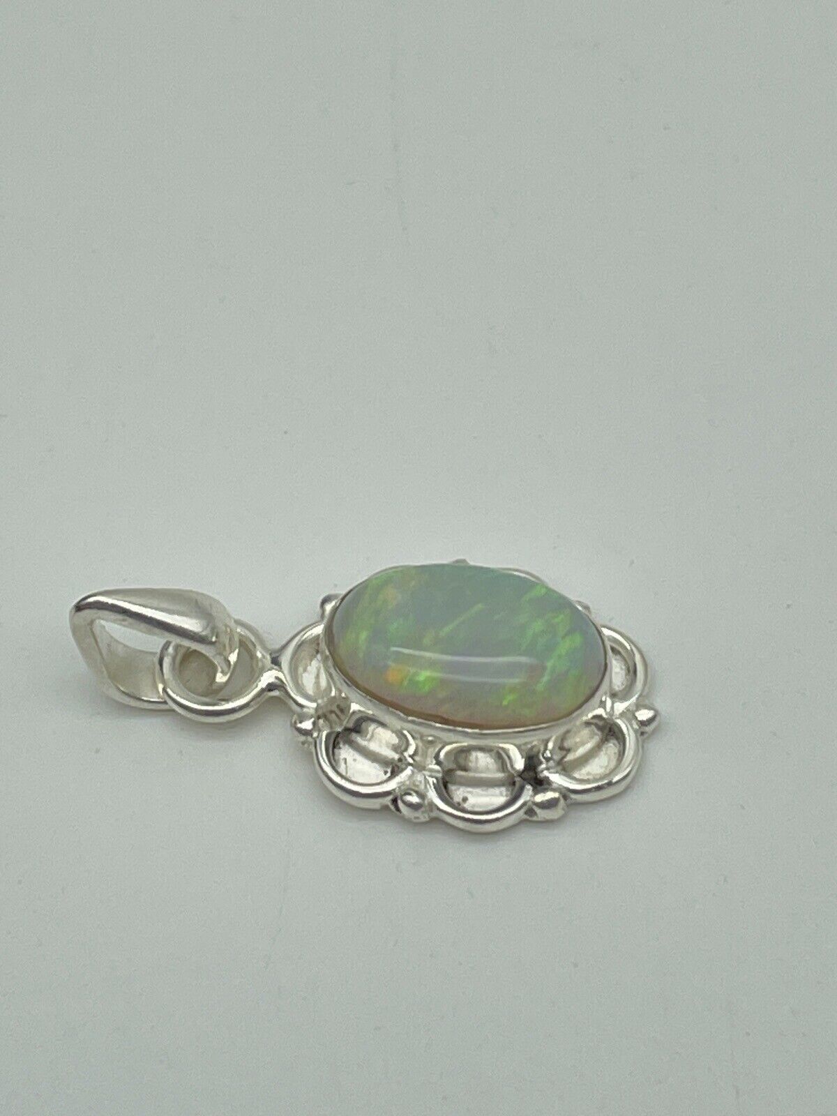 Sterling Silver Australian Opal Artisan Pendant New Without Tags