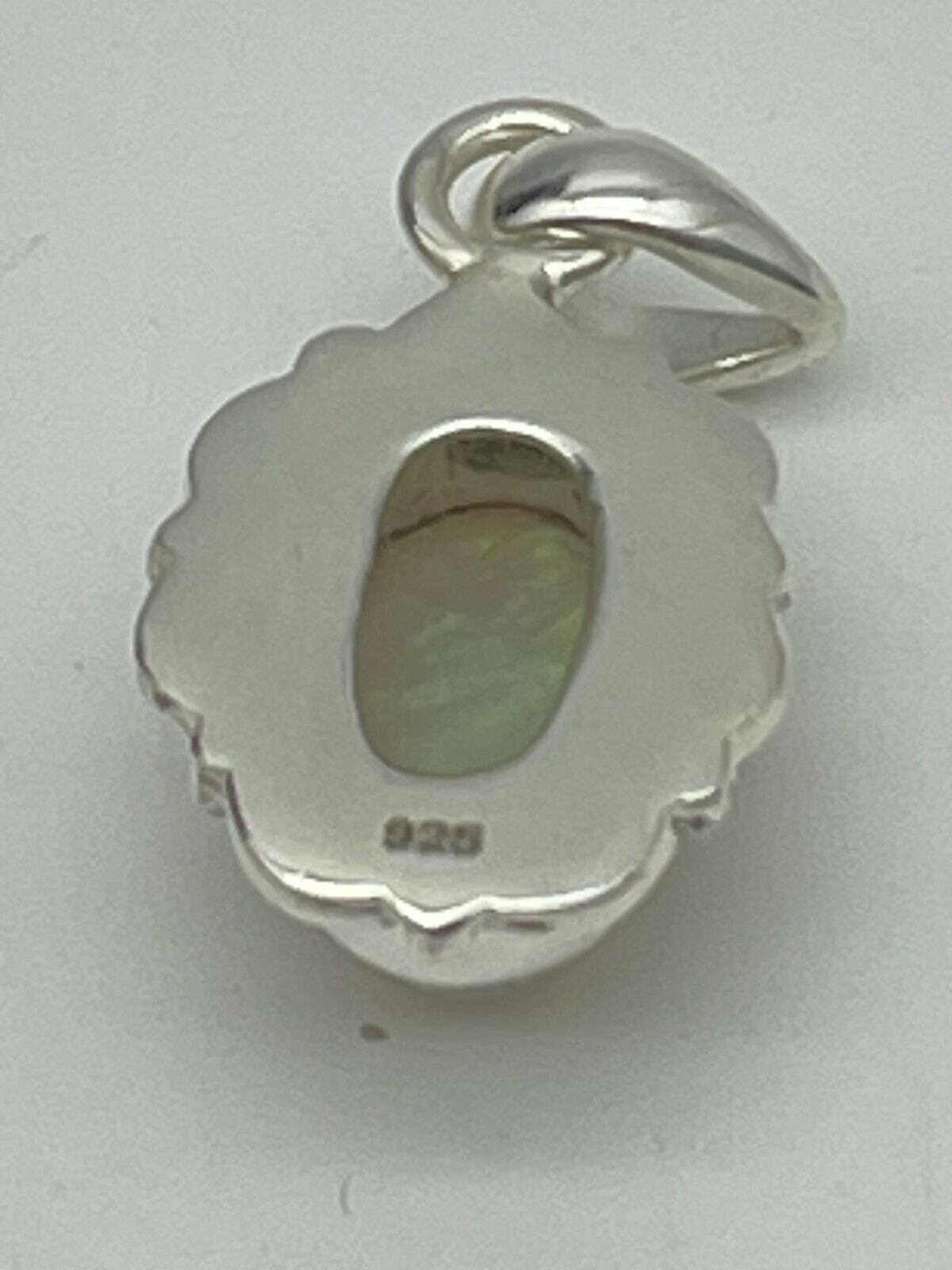 Sterling Silver Australian Opal Artisan Pendant New Without Tags