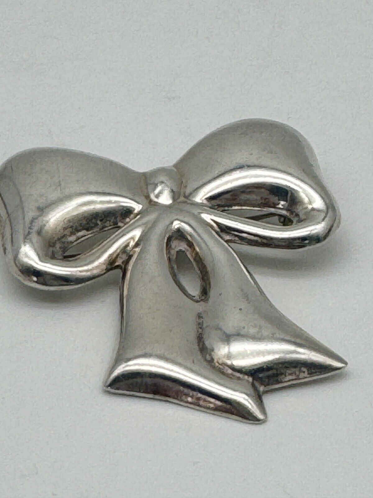 Mexican Sterling TAXCO 925 Bow Pendant & Brooch 2” Substantial Signed TC-55