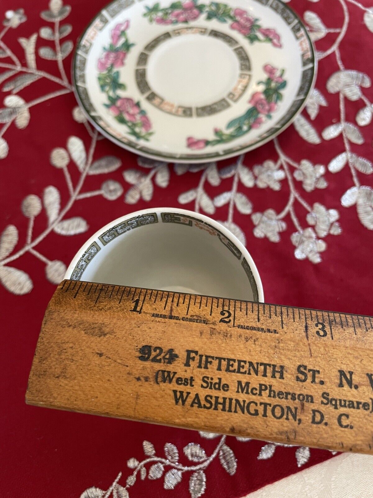 2 Indian Tree Espresso Cups & Saucers Royal Vitreous John Maddock & Sons Ltd