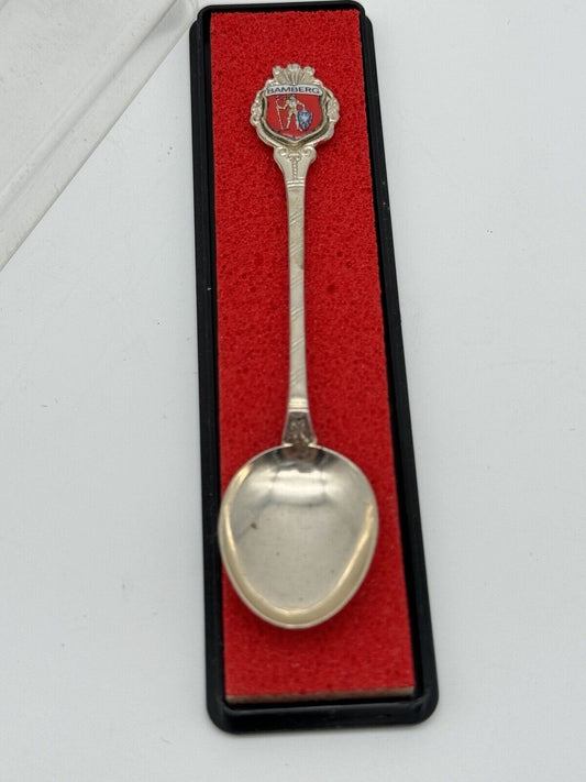 VINTAGE BAMBERG 800 European Sterling COLLECTOR SOUVENIR SPOON GERMANY