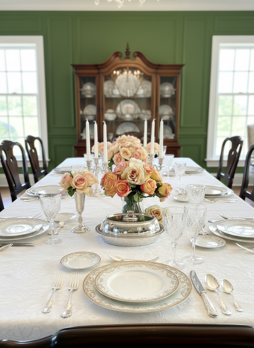 Silverplate Lidded Server/Entrée Dish Monogrammed Detachable Handle ESTATE FIND