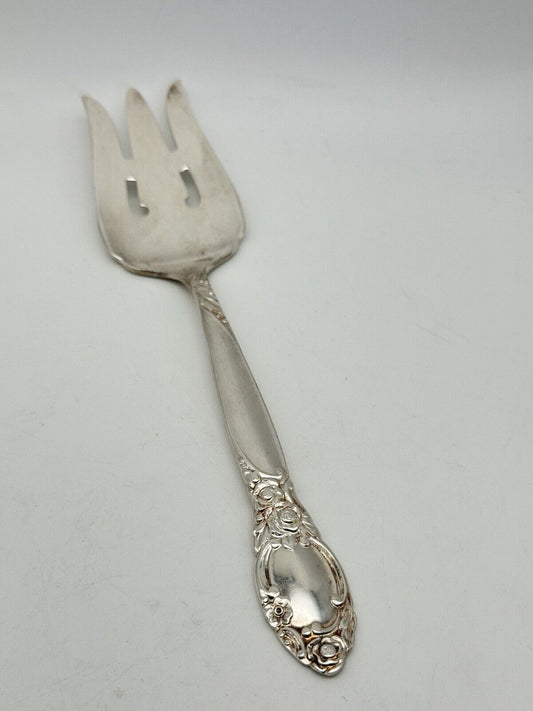 Ballad / Country Lane silverplate  oneida Cold Meat Serving Fork