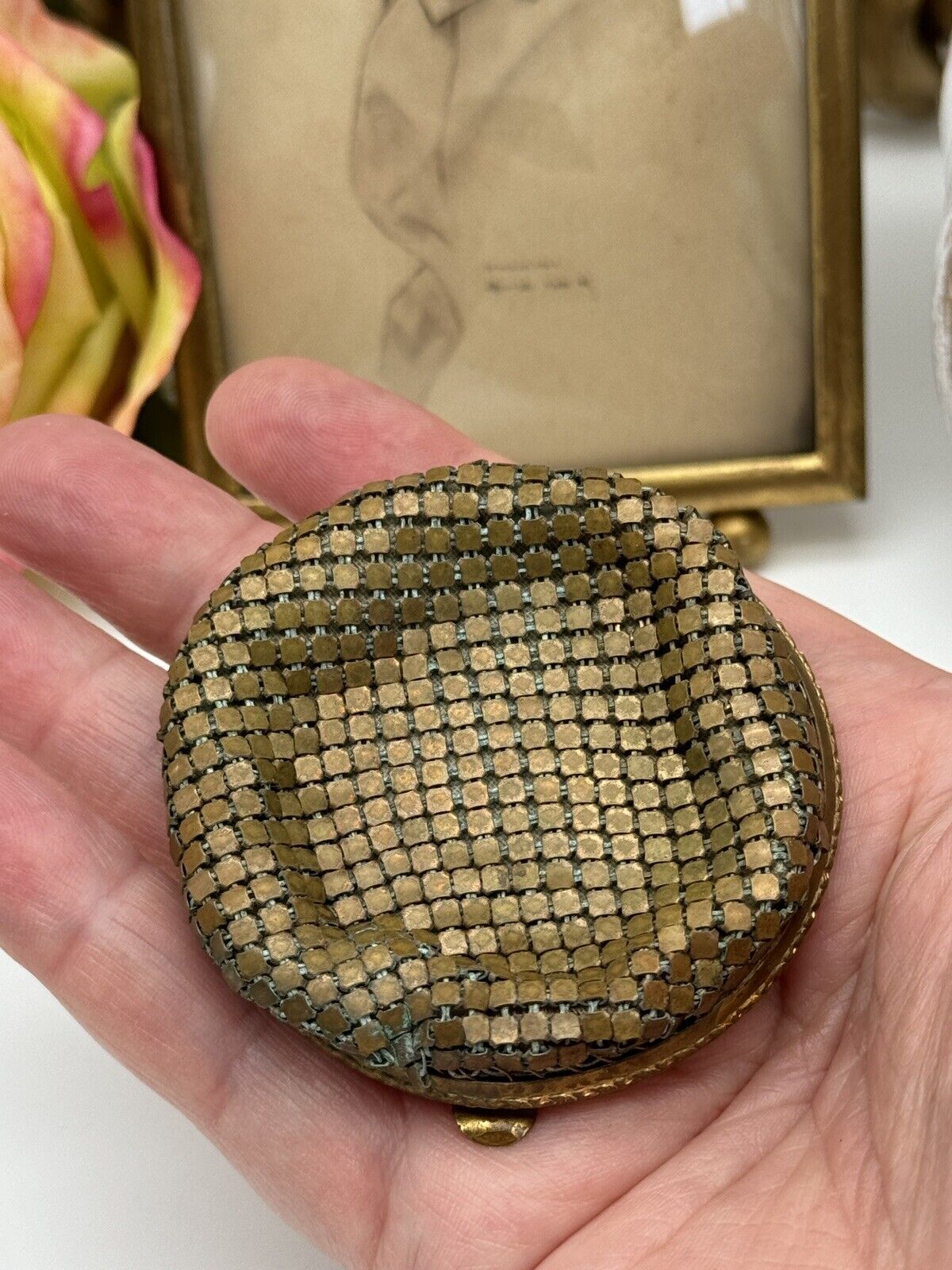 VINTAGE Ladies Face Powder COMPACT With Rouge No Powder