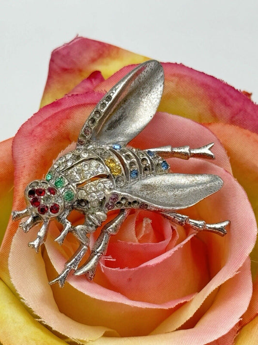 Vintage SIGNED Reja STERLING Bee Brooch SOLD AS IS‼️