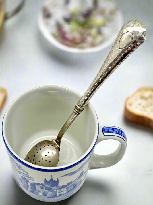 Sterling Silver Handled Tea Infuser Spoon Style No Monogram ESTATE FIND