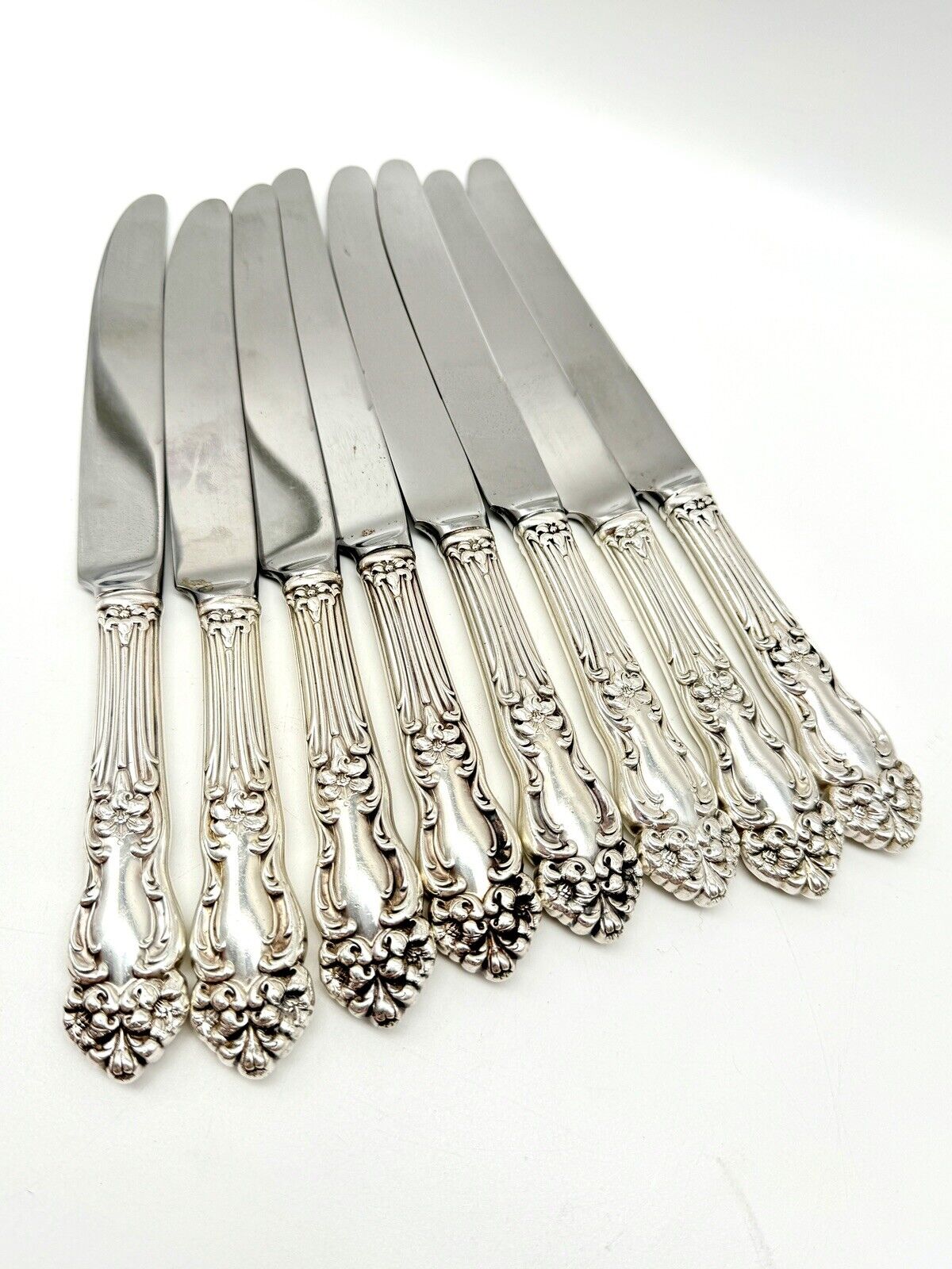 1901 TIGER LILY REED & BARTON Silverware Set ART NOUVEAU 29 PCs Silverplate in Wood Anti Tarnish Case