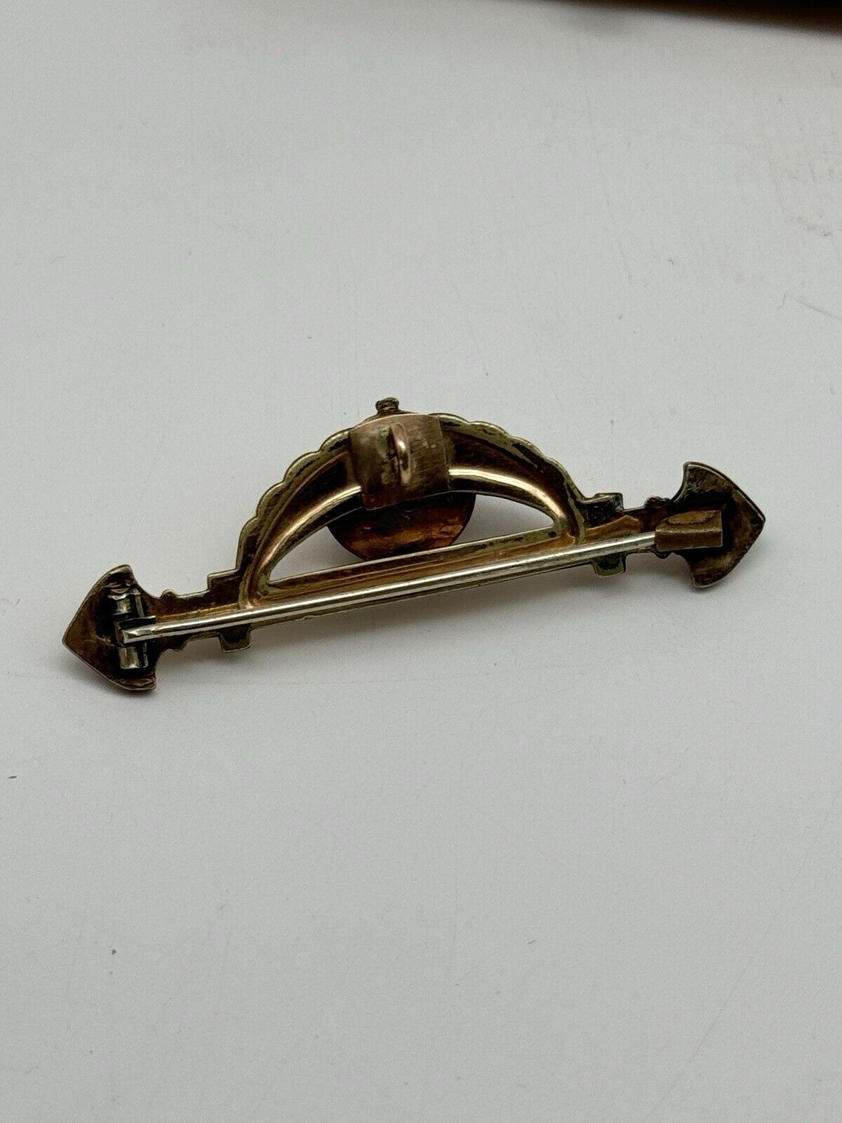 Antique VICTORIAN Gold Filled Bar Pin for Chatelaine Or Watch Fob