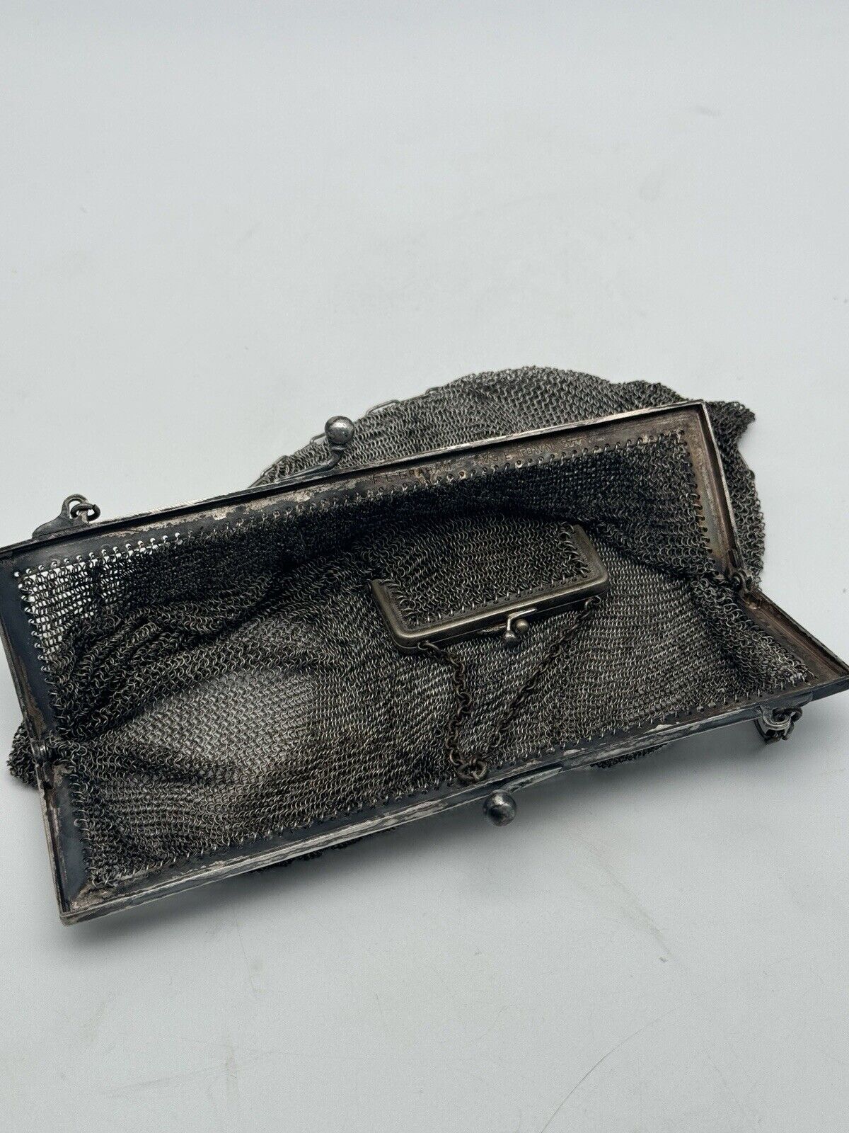 Antique GERMAN Chain Mail Purse With Coin Purse Inside AS IS‼️