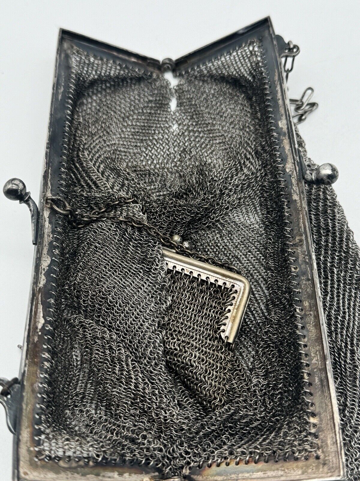 Antique GERMAN Chain Mail Purse With Coin Purse Inside AS IS‼️