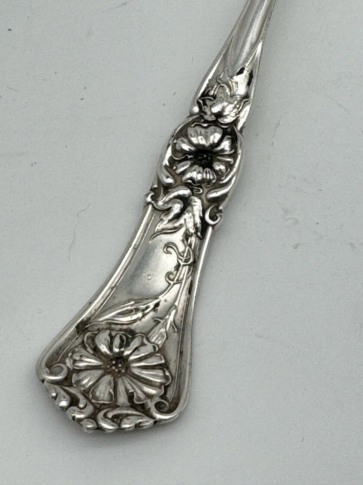 WM A Rogers A1 Silverplate  Grenoble/Gloria Med Cold Meat Fork Pat 1906 8.25”