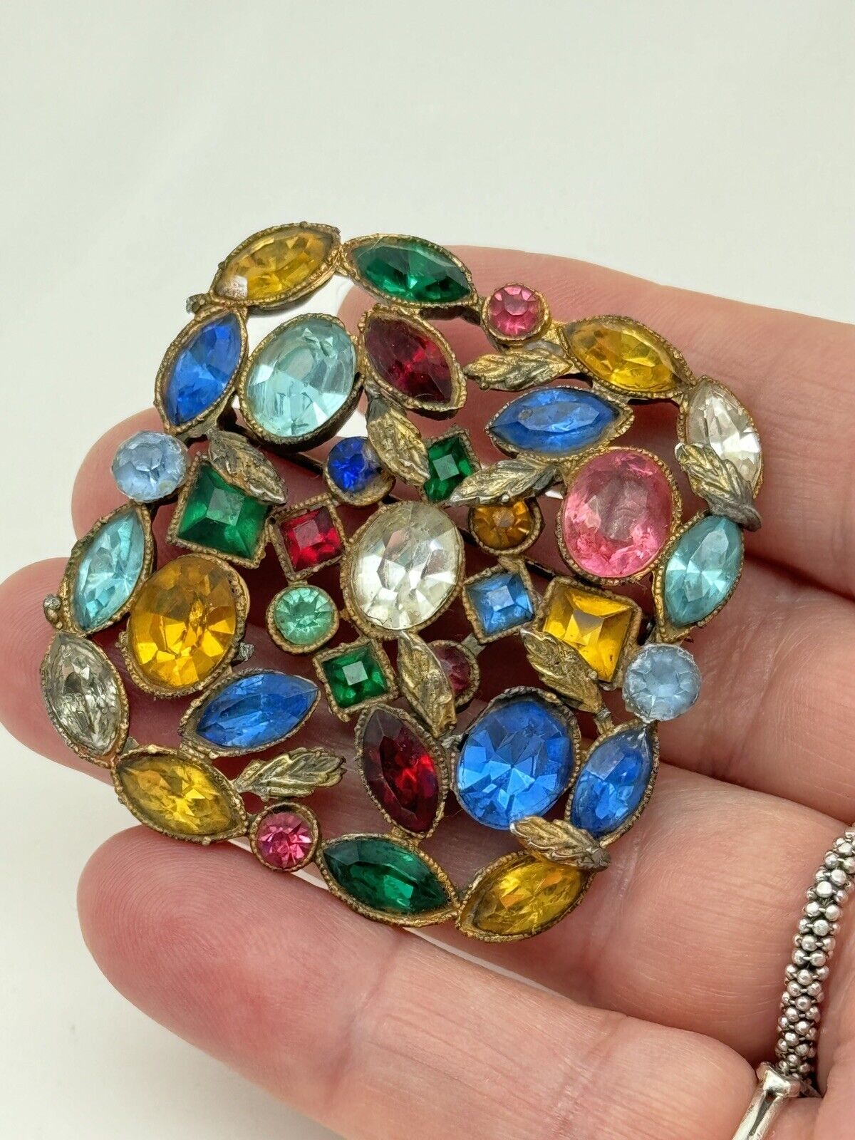 Vintage Czech Style Brooch ESTATE FIND