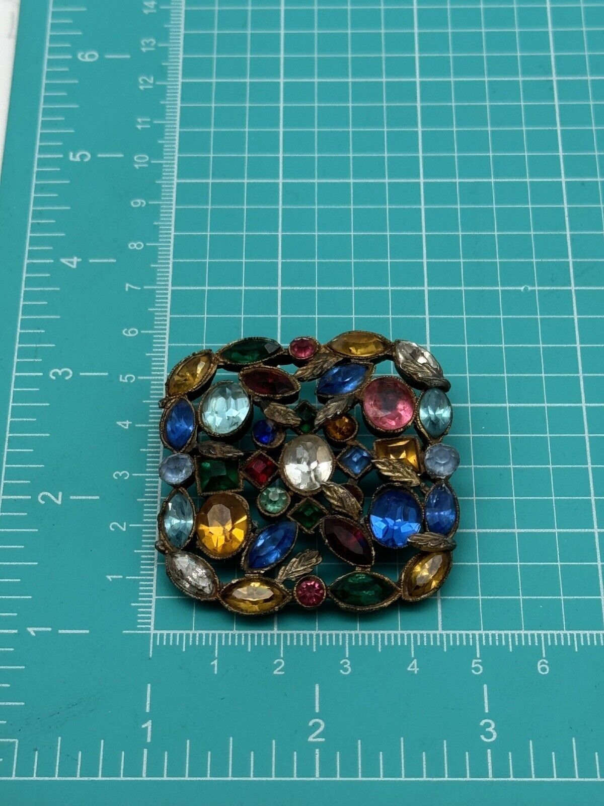 Vintage Czech Style Brooch ESTATE FIND