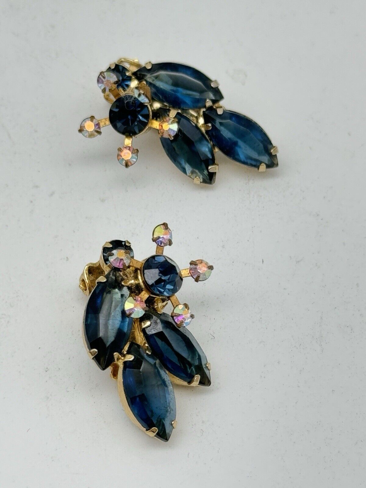 Vintage JULIANA  Earrings Blue ESTATE FIND