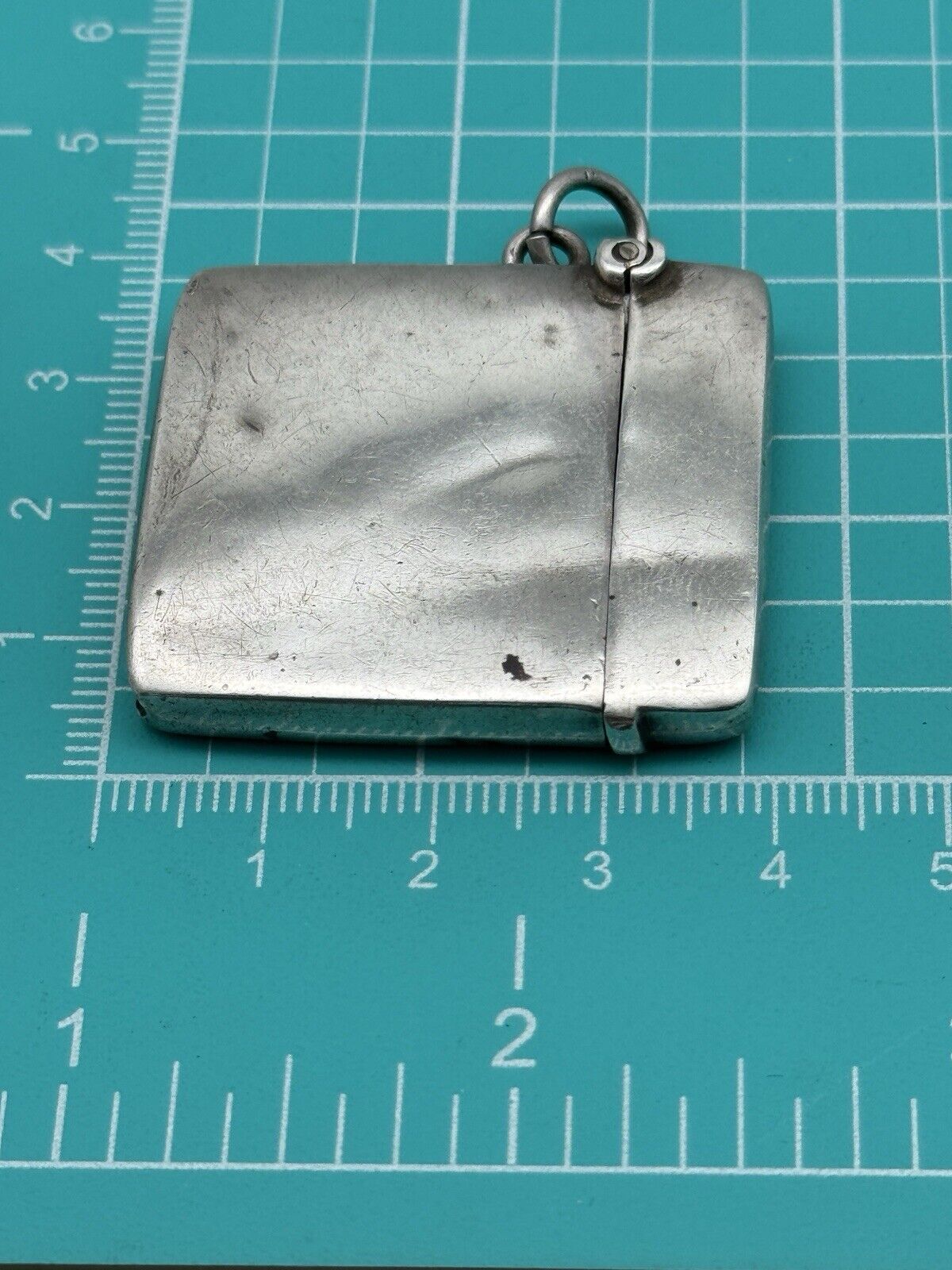 Antique STERLING Birmingham Vesta Case Match Case Chatelaine Pendant