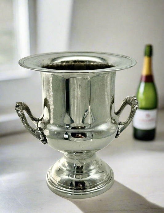 VINTAGE Newport Gorham Silverplate Urn Trophy STYLE Champagne Ice Bucket 10"