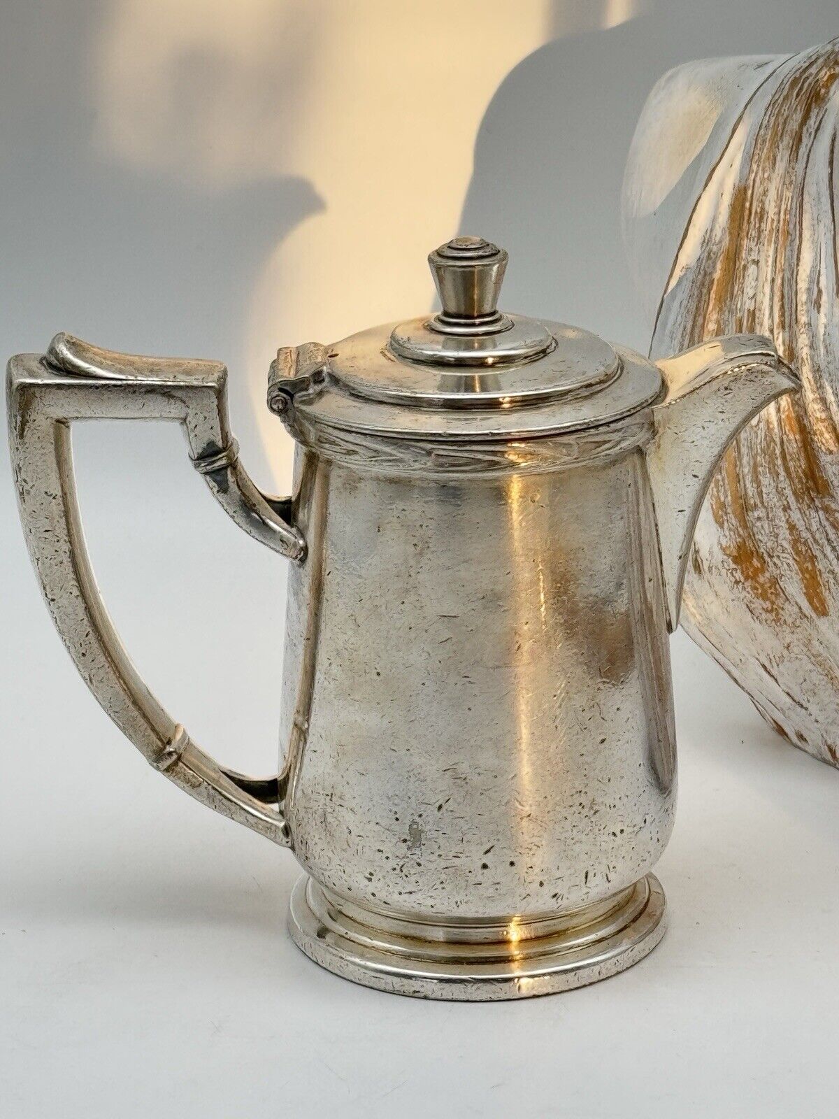 Vintage Silver Soldered Hotel Tea Pot THE SHOREHAM 8oz