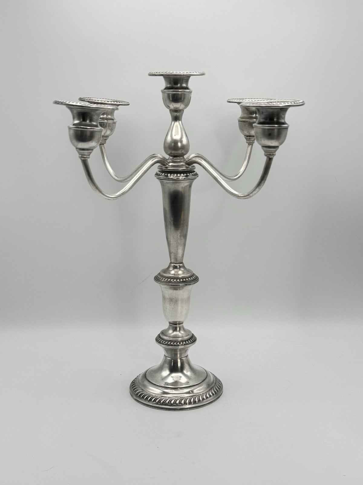 Weighted STERLING 5 Flame Candelabra EMPIRE 6 Combinations ESTATE FIND 13 X 11”