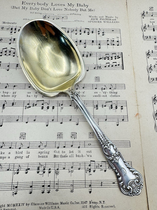 Antique Silverplate GORHAM Richmond 1897 Casserole Spoon Serving Piece Monogram