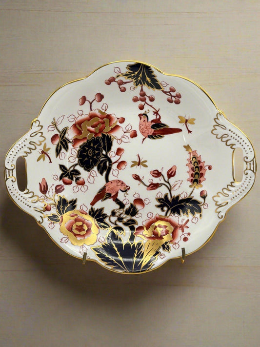 COALPORT "Hong Kong" Pattern Dish Bone China Oval Bonbon Serving Trinket Soap