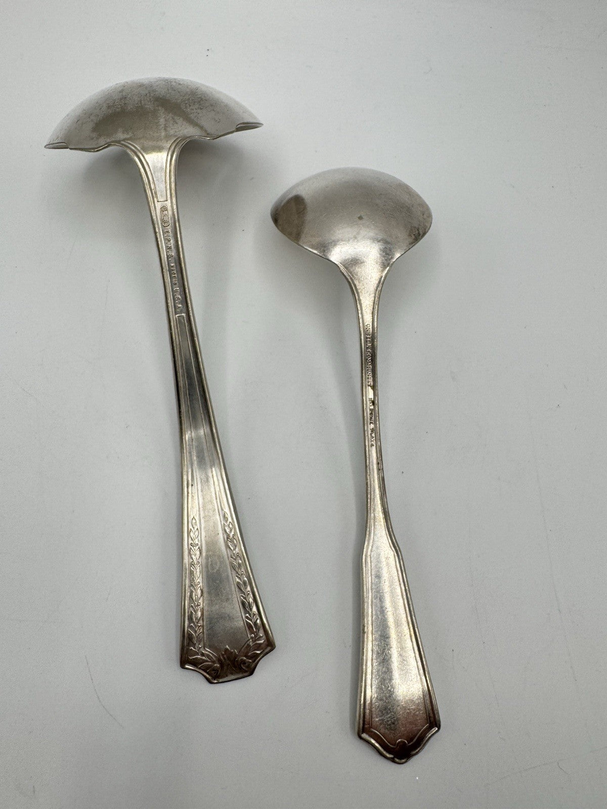 2 Vintage Silverplate Ladle ESTATE FIND