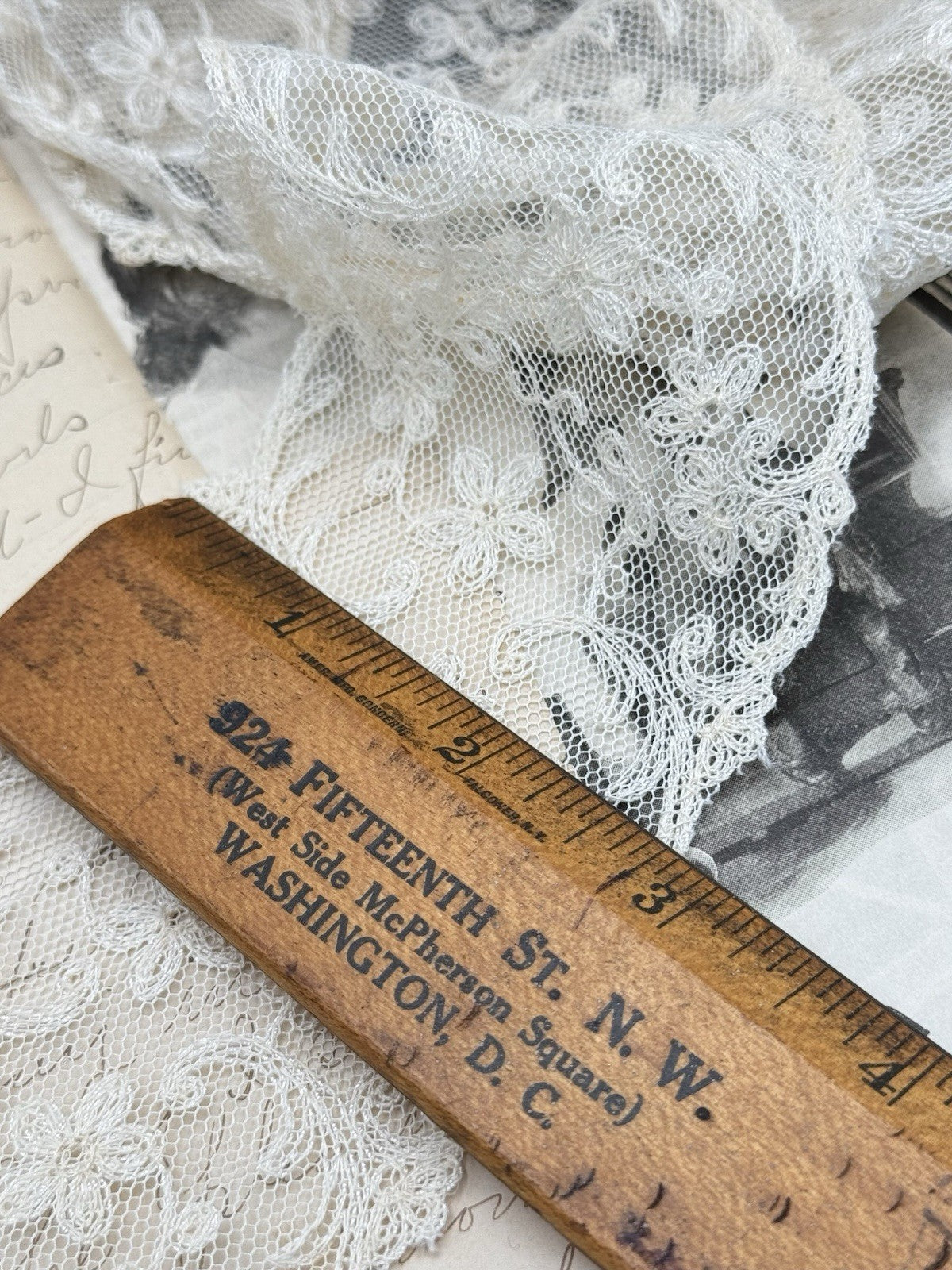 Antique Ivory Color 3” LACE by THE YARD or Entire ROLL Message us for PRICE of ROLL
