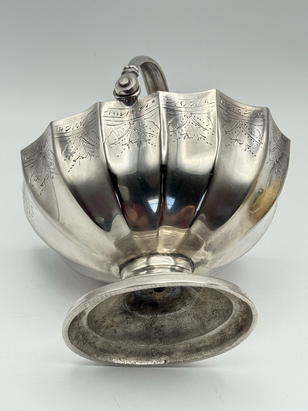 Vintage Silverplate Sugar Basket Estate Find