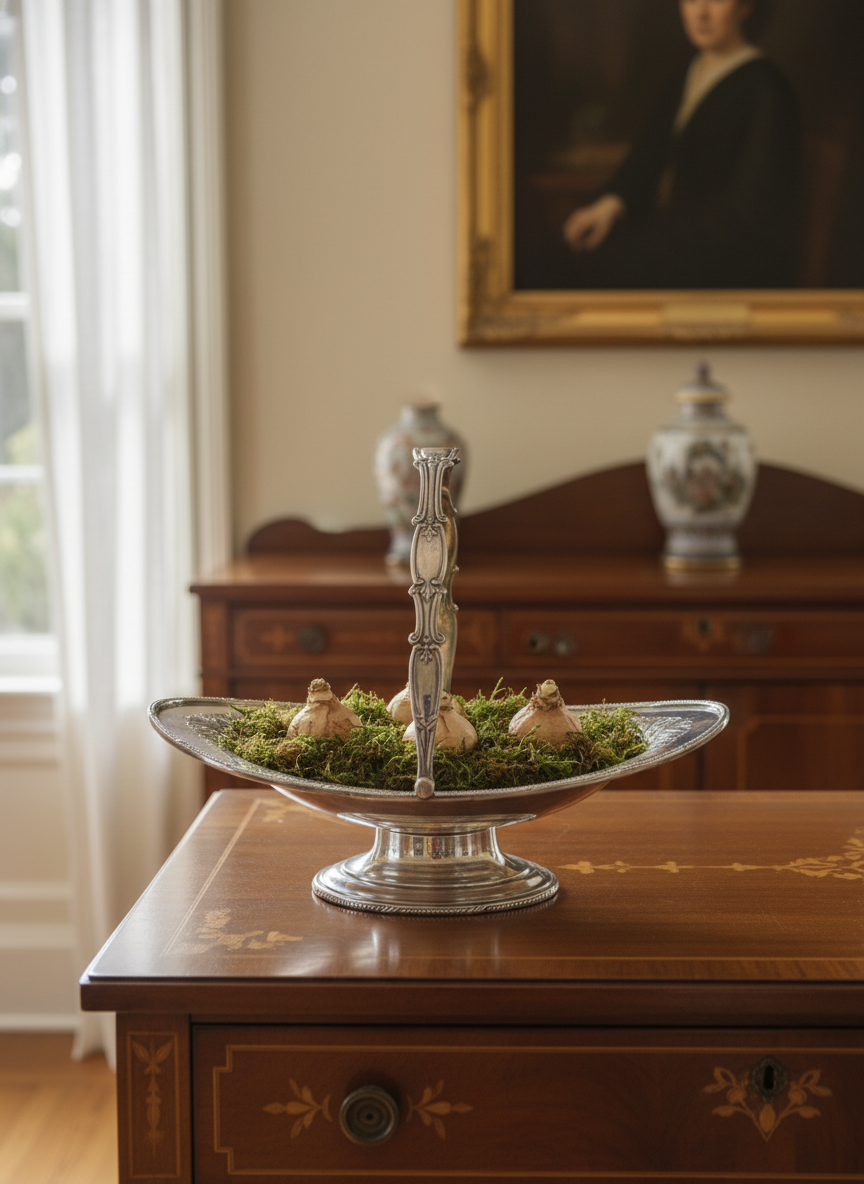 English SHEFFIELD Silverplate Fruit Basket EMBASSY Gladwin Ltd