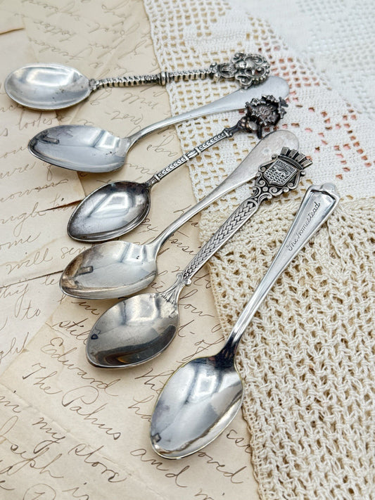 Mixed Lot Of Vintage Espresso Spoons Silverplate Cuckoo Clock Etc Demitasse Spoons