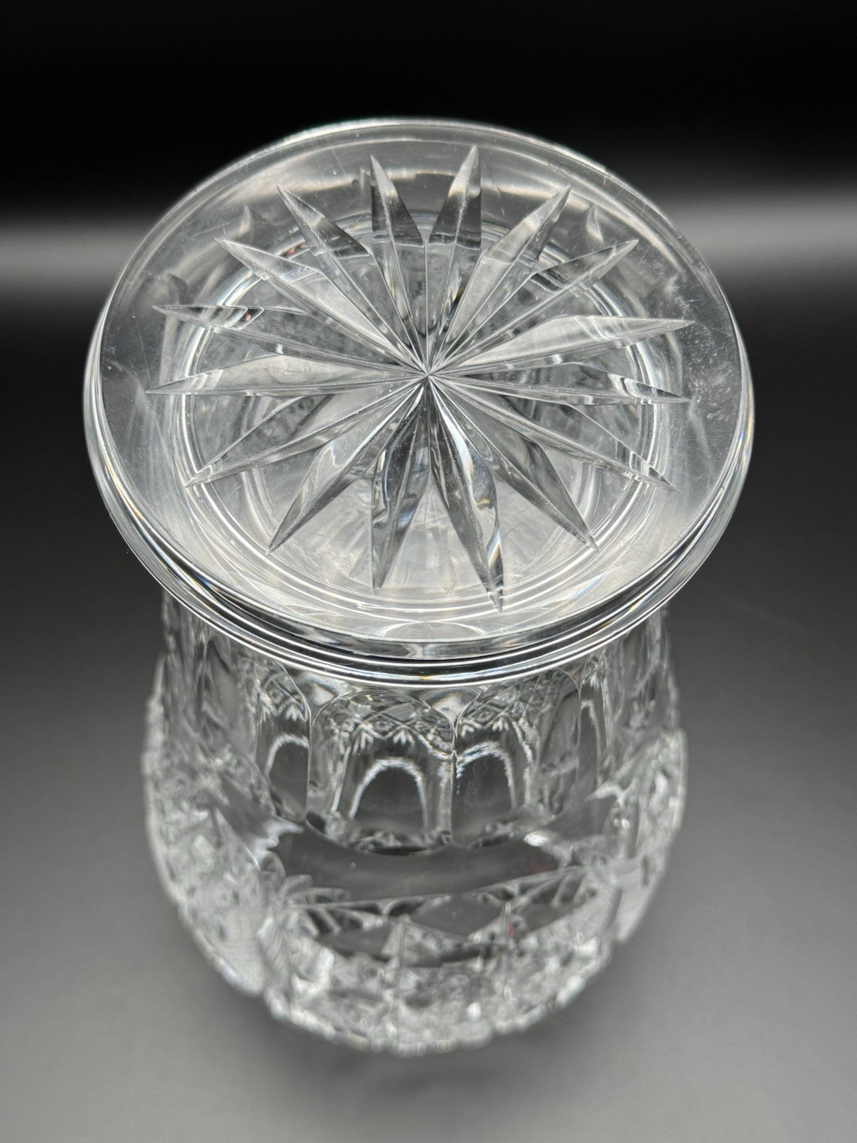 Stunning  Crystal Vase Circa 9.25”h SUBSTANIAL Piece ESTATE FIND