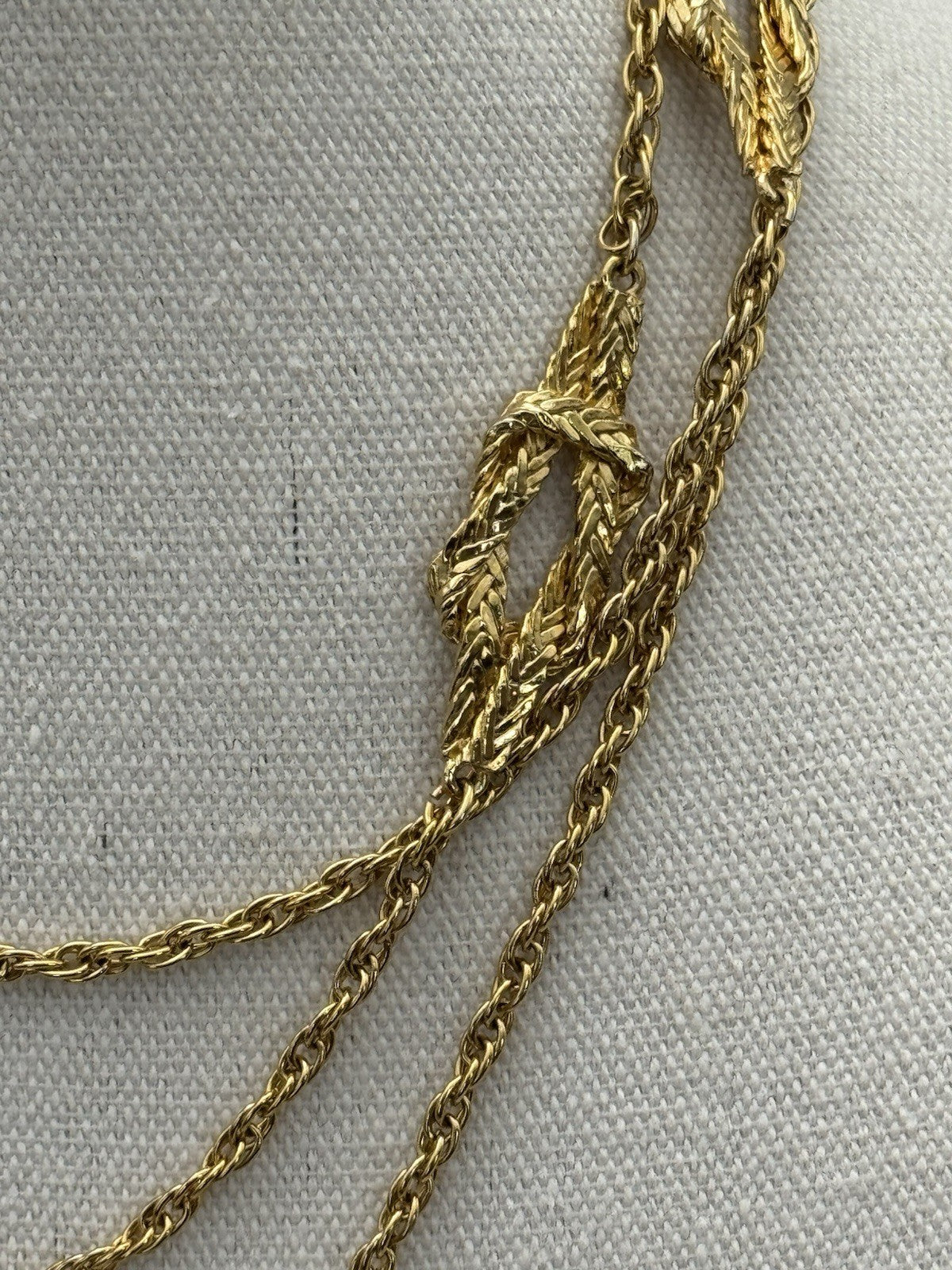 Vintage Goldtone Chain Link Necklace Circa 51”l ESTATE FIND