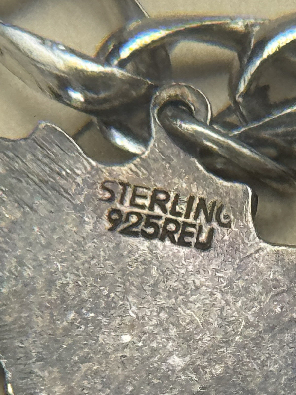 Vintage STERLING Silver Charm Bracelet St. Maarten ESTATE FIND 7.5”
