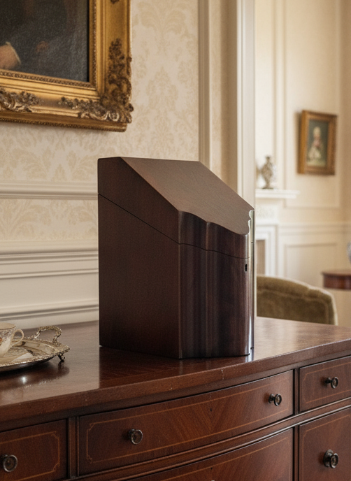 Antique Style Wooden Georgian Design “KNIFE” Cutlery Silverware Box Estate Find