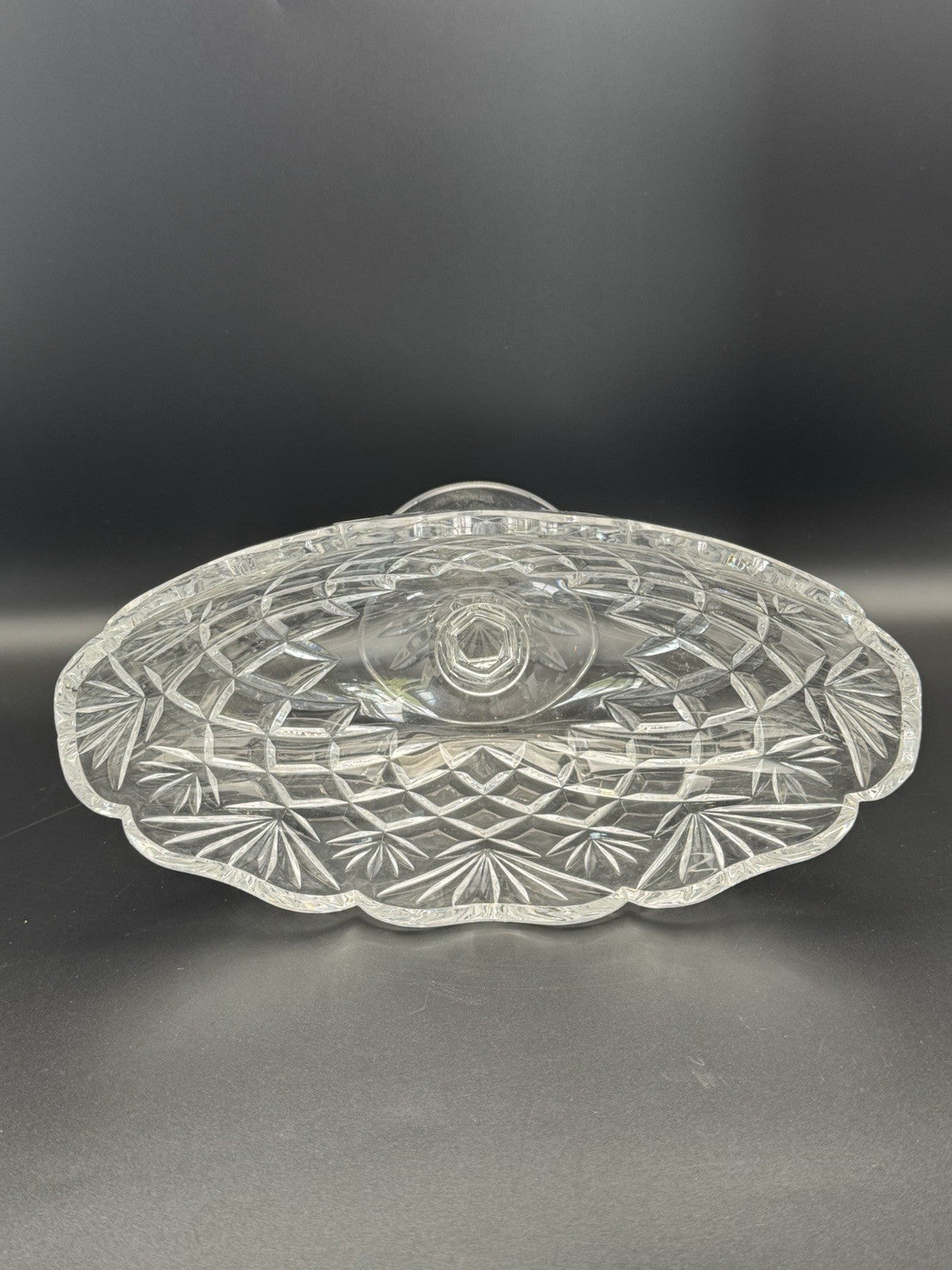 Waterford Crystal Boat Bowl Signed Paul Farrell 2007 #125199 Master Craftsman Made in IRELAND