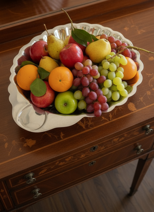 Large Silverplate Shell Serving Bowl FB Rogers ESTATE FIND