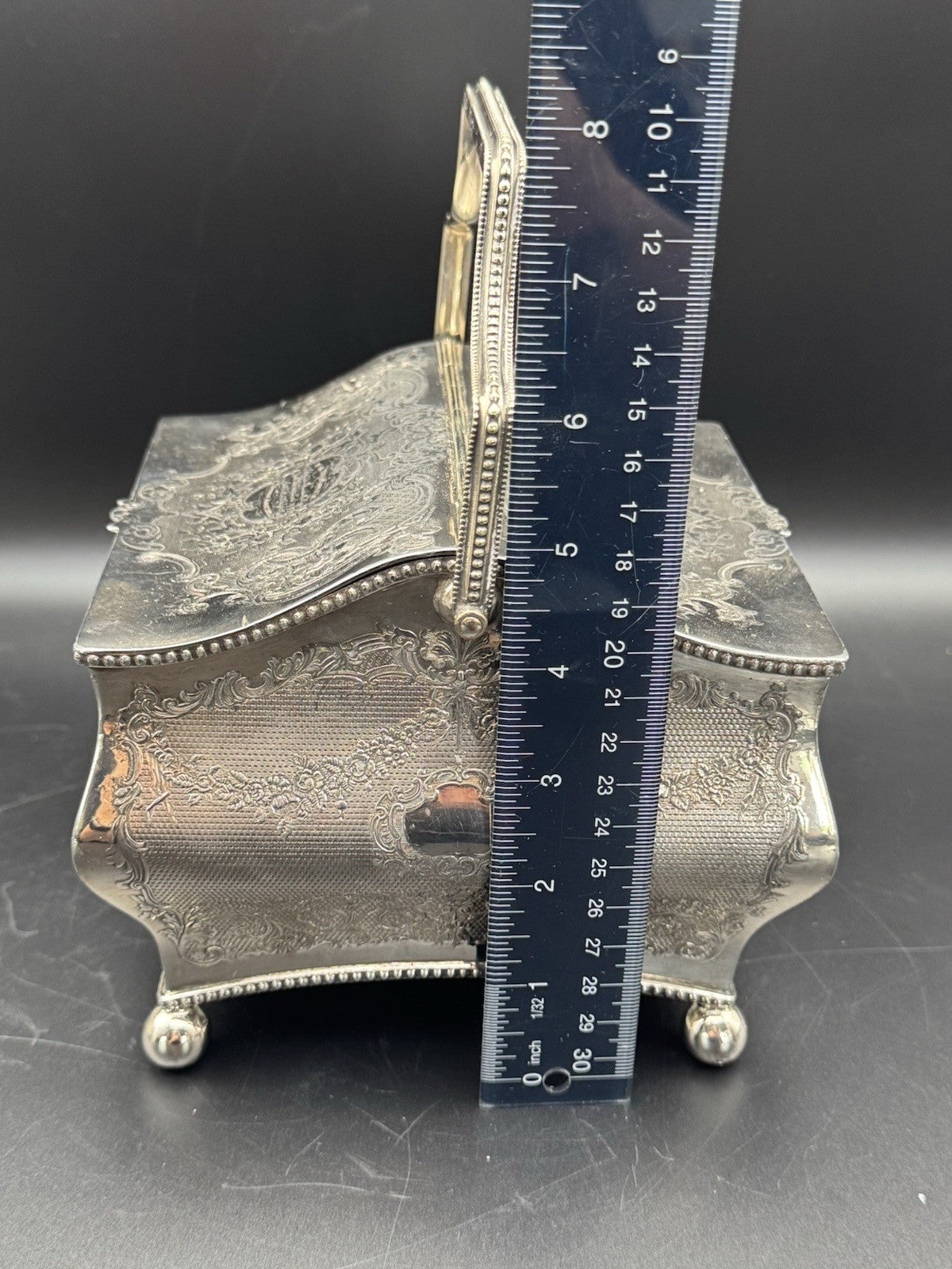 Antique Sheffield Silver Plate Double Biscuit Box – 1889 Marriage Presentation