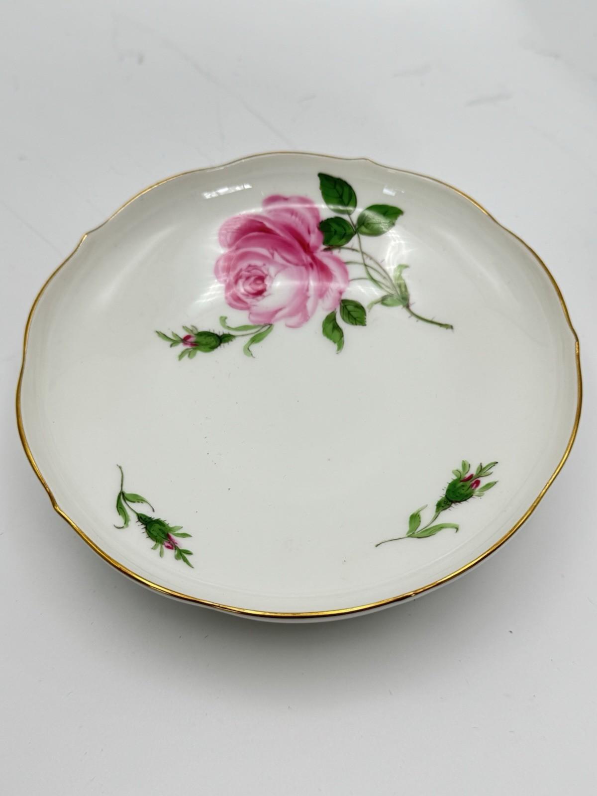 Meissen Coffee Cup & Saucer Rosa Rose Pink 2nd Quality Dresden ONE Cup & Saucer