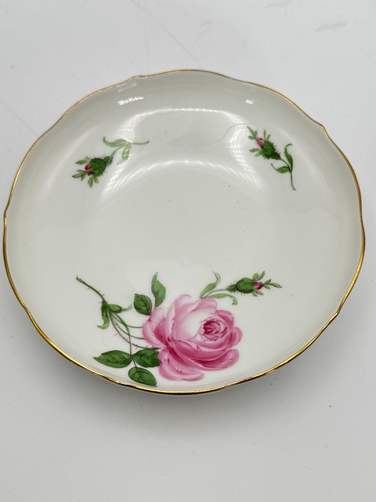Meissen Coffee Cup & Saucer Rosa Rose Pink 2nd Quality Dresden ONE Cup & Saucer