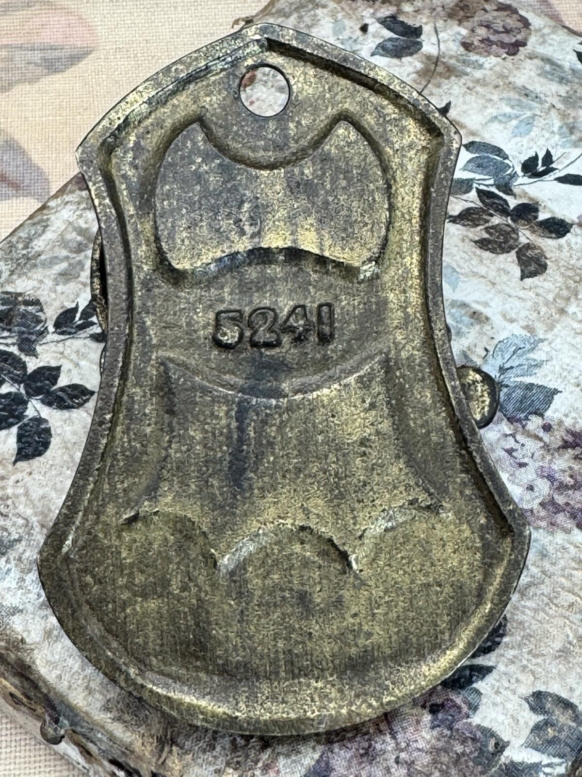 Antique JUDD Cast Iron Desk Clip – Lady in Bonnet Portrait, No. 5241