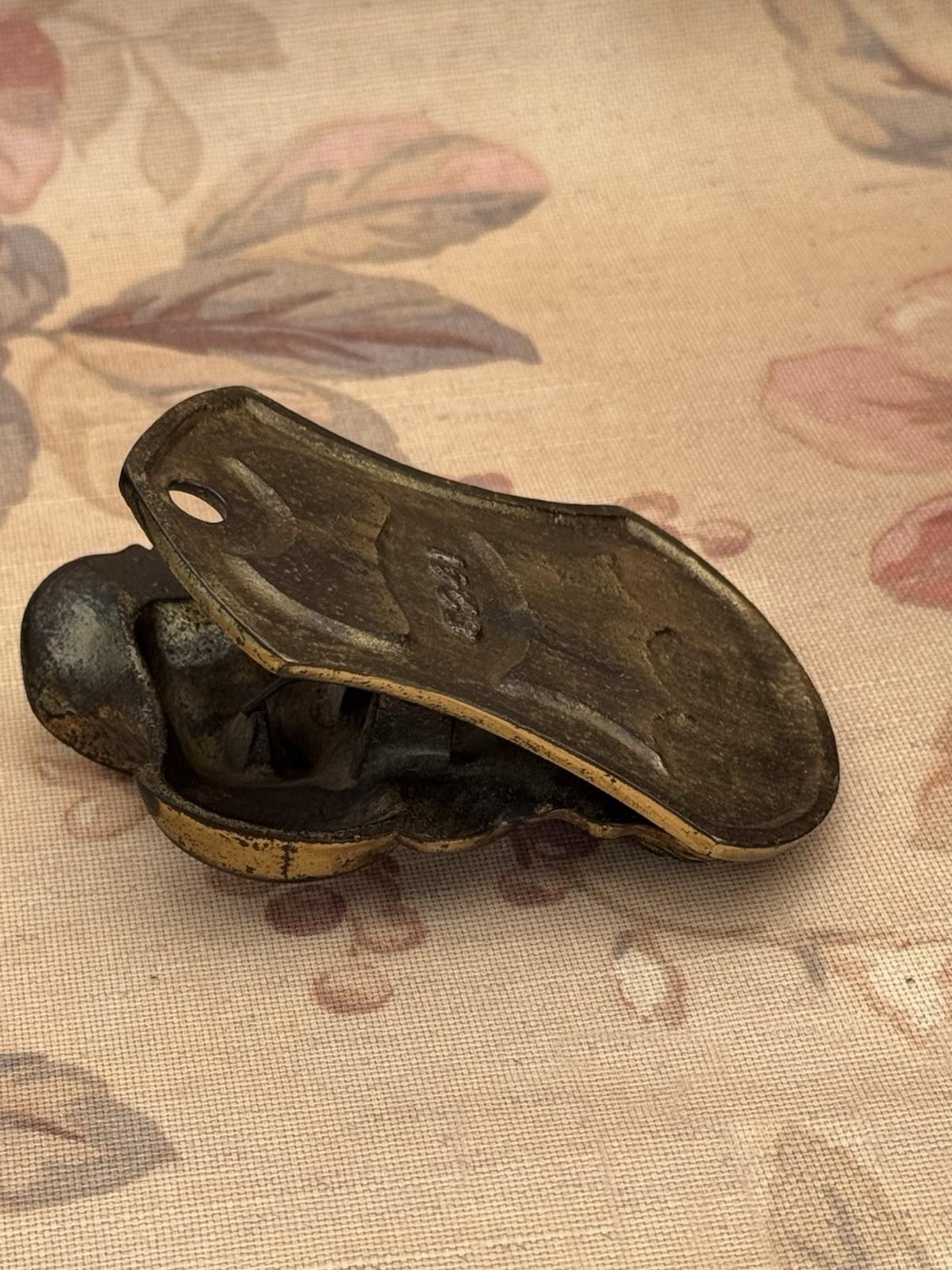 Antique JUDD Cast Iron Desk Clip – Lady in Bonnet Portrait, No. 5241