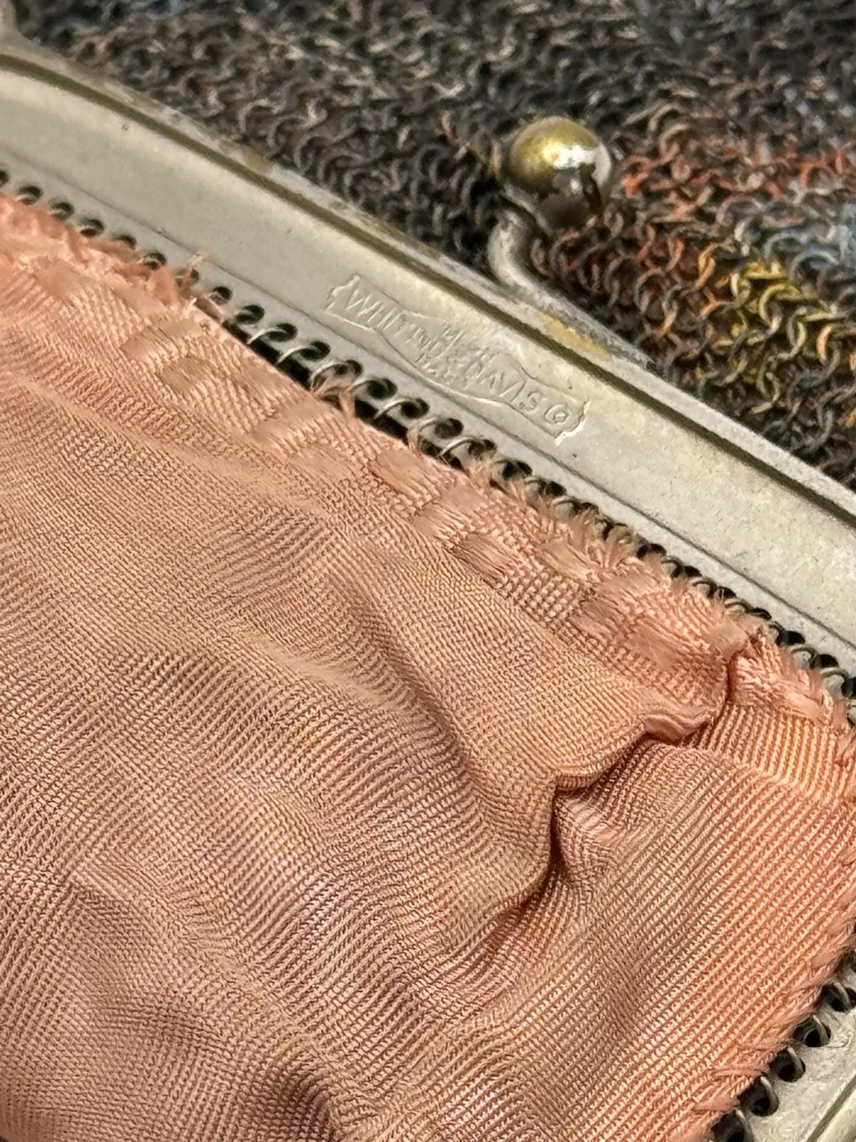 Antique Whiting & Davis Art Deco Enameled Mesh Purse – Circa 1920s