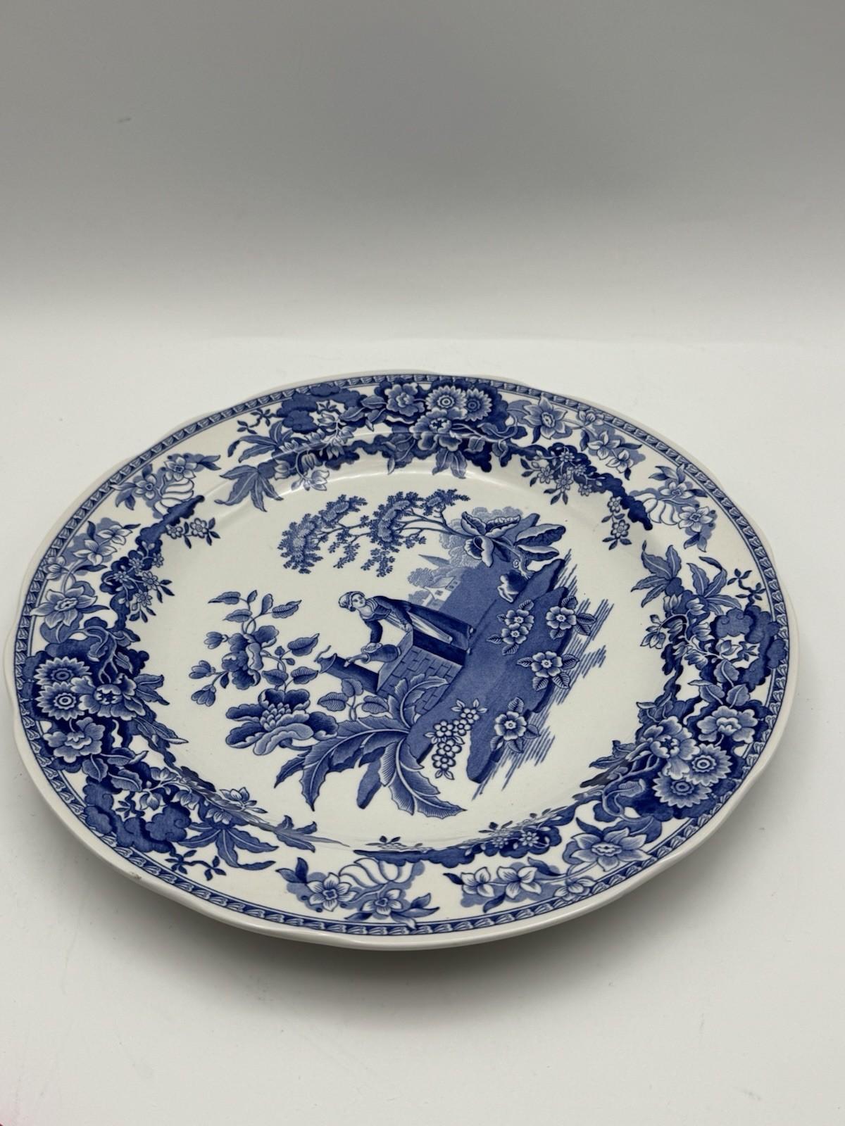 Spode Blue Room Collection Plate Girl at Well 10.43”d