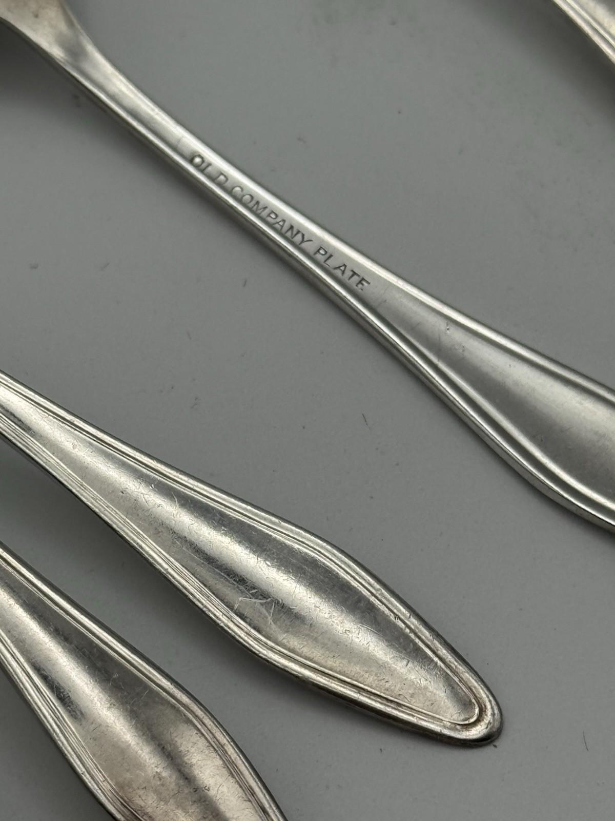 14 Demitasse Spoons Old Company Plate 4.3in Silverplate Vintage Set