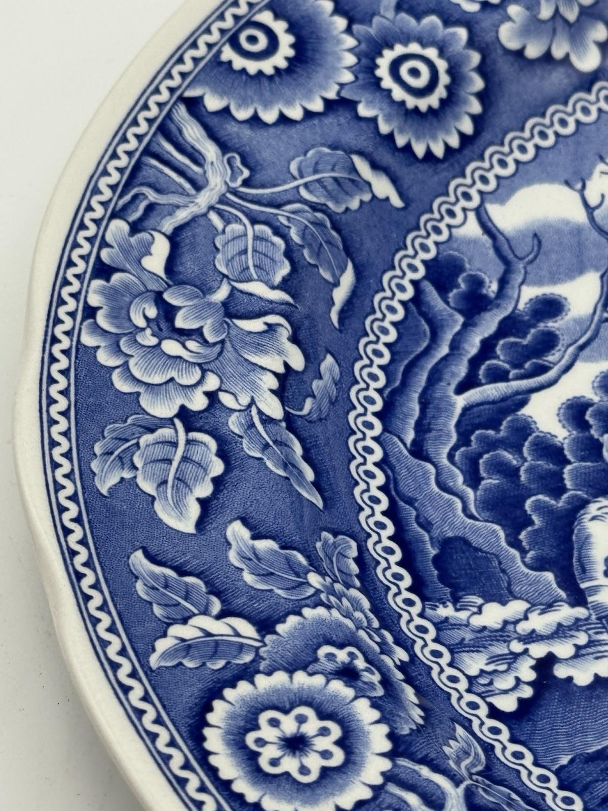 Spode Blue Room Collection Woodman Plate 10.43 inch Diameter England
