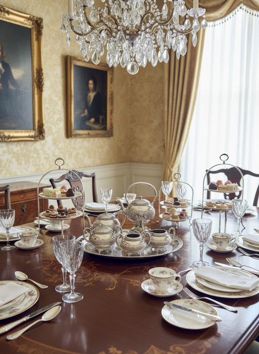 Antique Meriden Silver Plate 6 Pc Tea & Coffee Set + Tray Victorian Quadruple