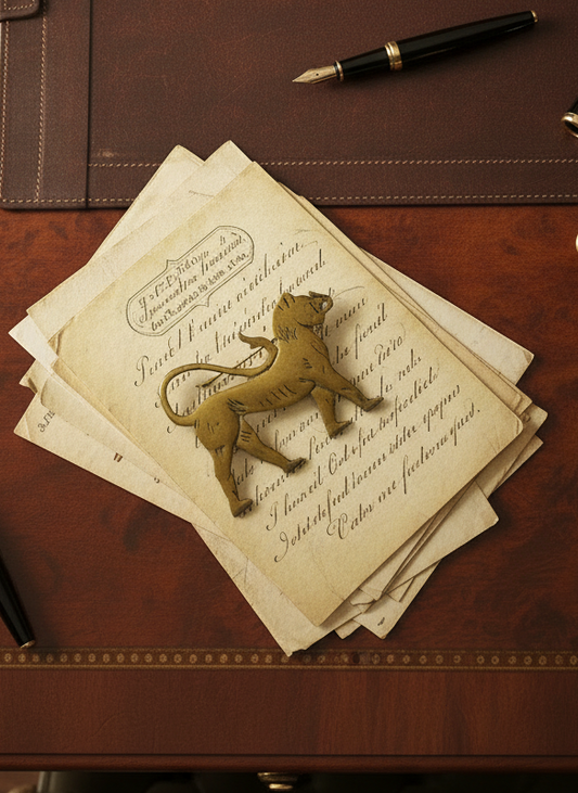 Vintage Brass Tiger Paperweight 5.25” x 4” Handcrafted Folk Art Style